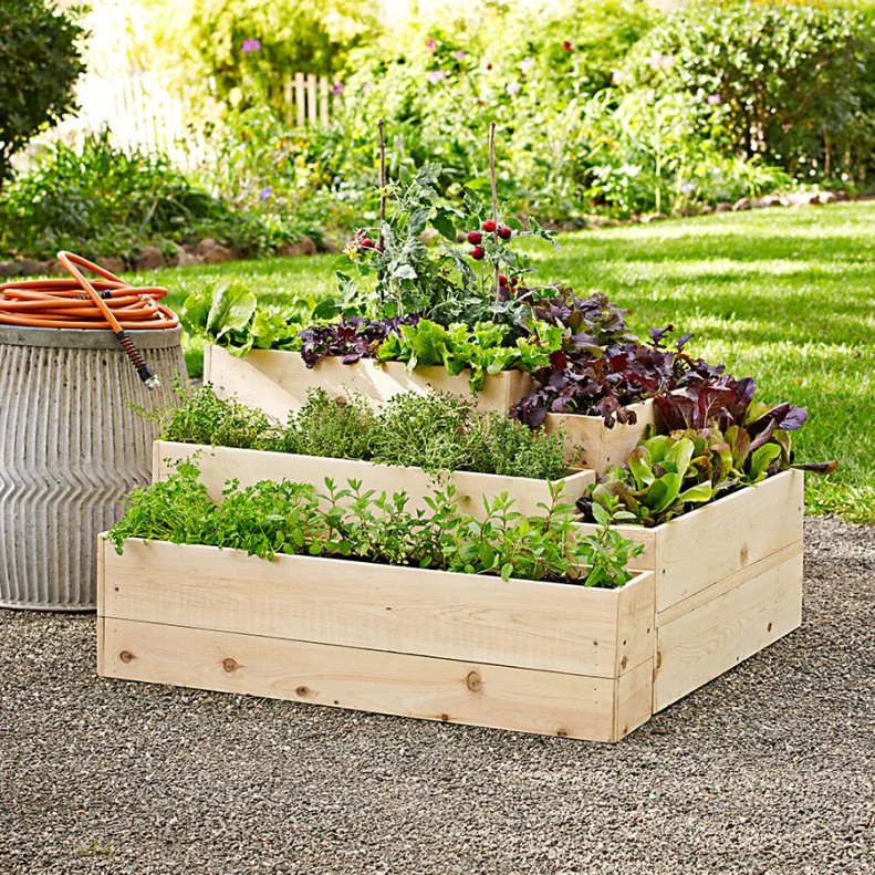 Modern Planter Bench Combo
