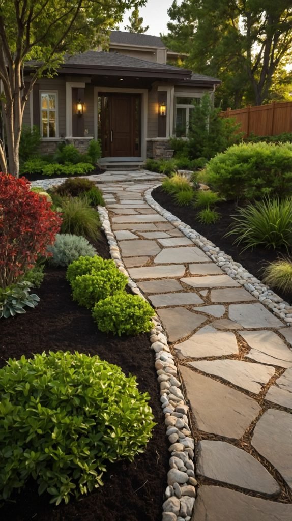 Mulch and Pebble River