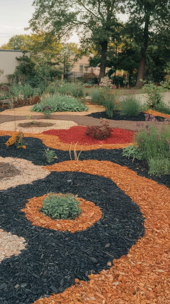 Color-Coordinated Mulch Design