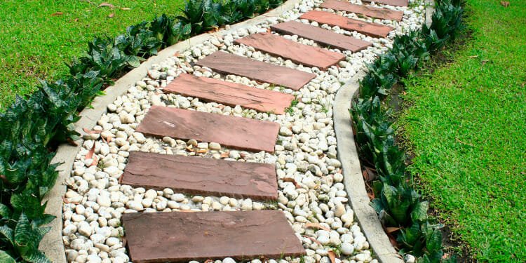 Desert Landscaping With River Stones