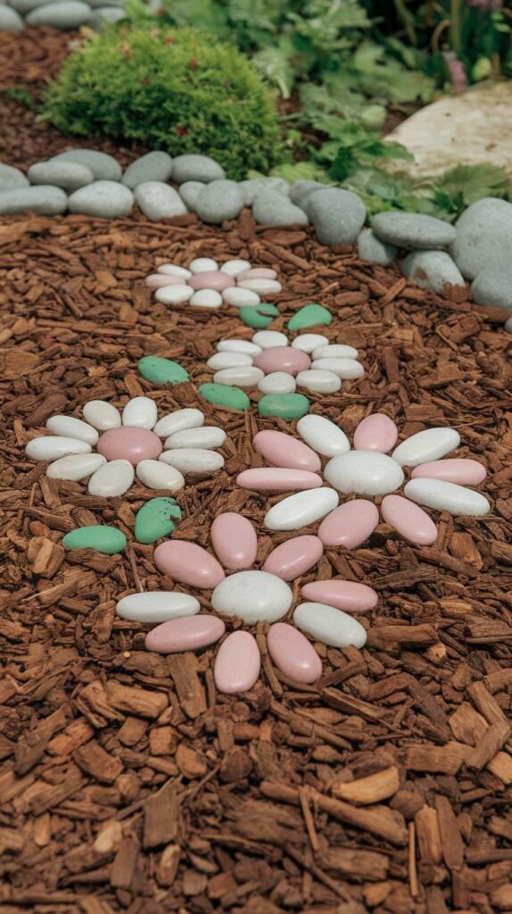 Playful Rock Flower Design