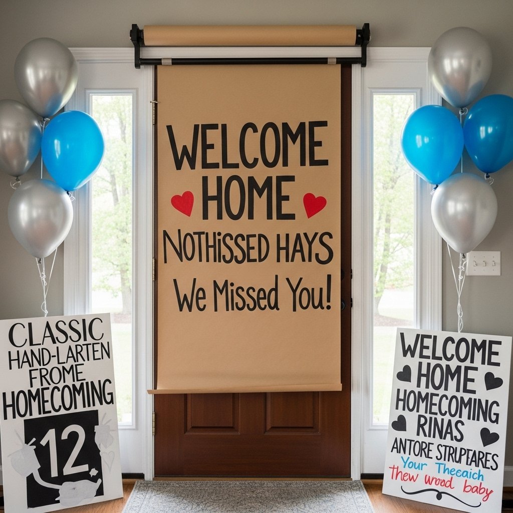 Welcome Home Signs & DIY Poster Ideas