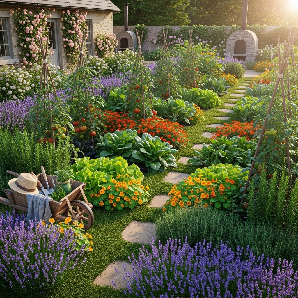 15 Pretty Vegetable Garden Ideas
