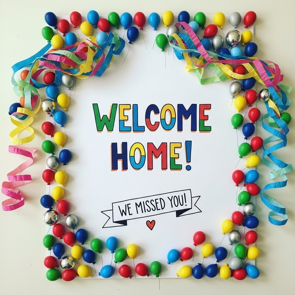 Welcome Home Signs & DIY Poster Ideas
