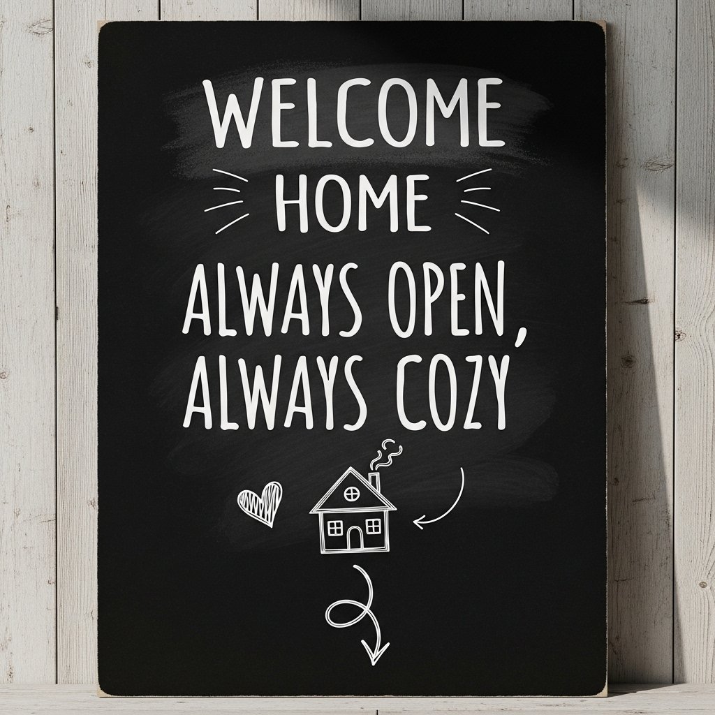 Welcome Home Signs & DIY Poster Ideas